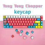 108 142 Keys ONE PIECE Theme Pink Cute Anime Keycaps PBT Material Cherry Profile Mechanical Keyboard - Anime Keyboard