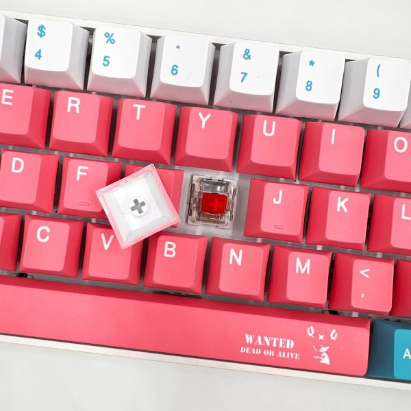 108 142 Keys ONE PIECE Theme Pink Cute Anime Keycaps PBT Material Cherry Profile Mechanical Keyboard 3 - Anime Keyboard