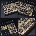 108 Keys PBT Retro Keycaps Anime Gartoon One Piece Mechanical Keyboard Gamer Dye Subbed Cherry High 4 - Anime Keyboard