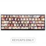 Ahegao Keycaps 108key PBT Dye Sublimation Hot Swappable Japanese Anime For Cherry Mx Gateron Kailh Switch 2 - Anime Keyboard