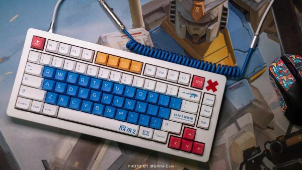 Anime Gundam RX 78 Keycaps For Cherry Mx Switch Mechanical Keyboard PBT Sublimation Key Caps XDA - Anime Keyboard