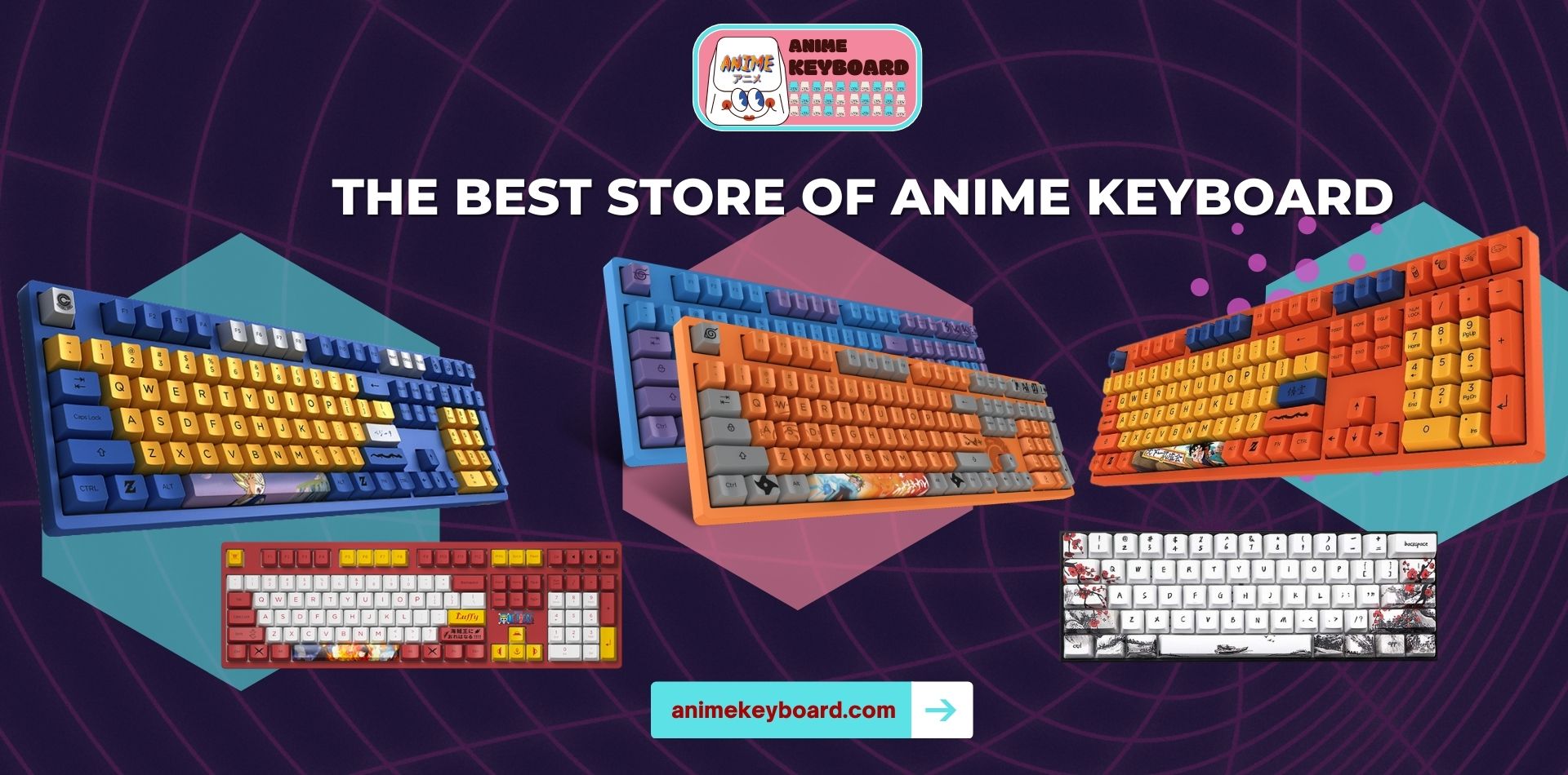 Anime Keyboard Web Banner - Anime Keyboard