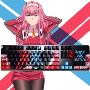 Darling-In-The-Franxx-Character-Zero-Two-Printed-Keycap-Pbt-Cherry-Profile-Sublimation-Mechanical-Keyboard-Key