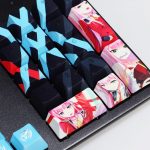 Darling In The Franxx Character Zero Two Printed Keycap Pbt Cherry Profile Sublimation Mechanical Keyboard Key 4 - Anime Keyboard
