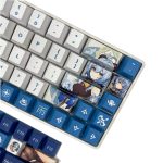 Genshin Impact Ganyu theme keycap mechanical keyboard cap game character keyboard cap cherry height PBT material 4 - Anime Keyboard