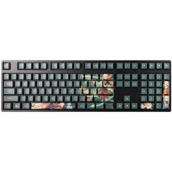 Genshin Impact Kaedehara Kazuha theme keycap gaming keyboard cap pbt material cherry height 108 keys mechanical 4 - Anime Keyboard