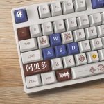 Genshin Impact Theme ALBEDO Pbt Material Keycaps 108 Keys Set for Mechanical Keyboard Oem Profile Only 2 - Anime Keyboard