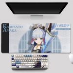 Genshin Impact Theme Kamisato Ayaka Pbt Material Keycaps 108 Keys Set for 61 87 104 108 1 - Anime Keyboard