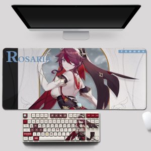 Genshin Impact Theme ROSARIA Pbt Material Keycaps 108 Keys Set for Mechanical Keyboard Oem Profile Only 1 - Anime Keyboard