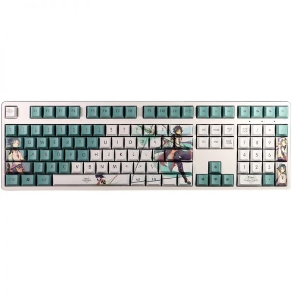 Genshin Impact xiao theme keycap gaming keyboard cap pbt material original height 108 keys mechanical keyboard 4 - Anime Keyboard