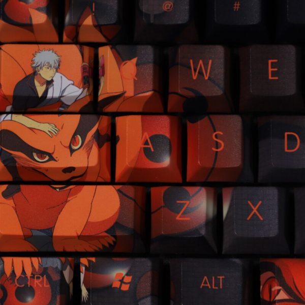 Japanese Cartoon PBT Keycap Mechanical Keyboard Gamer 104 108 Keys Cherry Profile Anime Five Sides Dye 5 - Anime Keyboard