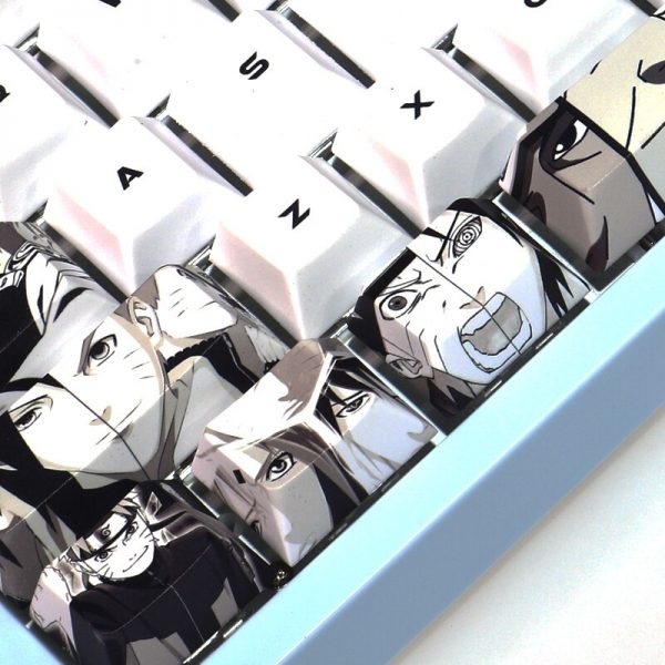 Mechanical Keyboard Customized NARUTO Animation Sublimation PBT Material Original Height Mechanical Keycaps No Fading And Mo 2 - Anime Keyboard