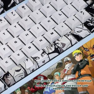 Mechanical Keyboard Customized NARUTO Animation Sublimation PBT Material Original Height Mechanical Keycaps No Fading And Mo - Anime Keyboard