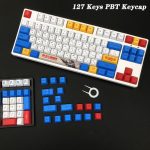 Mechanical Keyboard Gundam PBT Keycaps Cherry Highly 104 108 Key Robot Japanese Anime Gartoon Dye subbed - Anime Keyboard