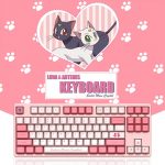 Original Akko Sailor Moon Wired Mechanical Gaming Keyboard 87 108keys Pbt Computer Gaming Keyboard Type c 1 - Anime Keyboard