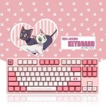Original Akko Sailor Moon Wired Mechanical Gaming Keyboard 87 108keys Pbt Computer Gaming Keyboard Type c 3 - Anime Keyboard