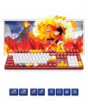 Out of print ONE PIECE Luffy gaming Keyboard 3108v2 Japanese animation style 108 keys cartoon red 3 - Anime Keyboard
