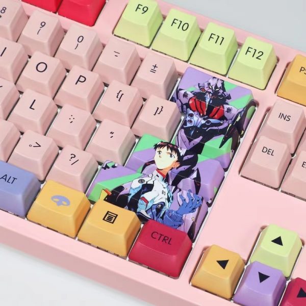 PBT Keycap Mechanical Keyboard Keycap DYE Sublimation EVA Anime Keycap ANSI Layout For Cherry MX Switches 2 - Anime Keyboard