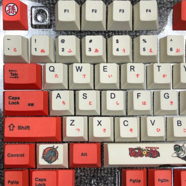 PBT Keycaps Mechanical Keyboard Cherry Profile 61 87 104 108 Key Layout Custom Anime Gartoon Gamer 4 - Anime Keyboard