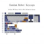 PPT Keycaps 136Keys Anime Gundam Cherry DYE Sublimation Personalise Keycap For Mechanical Keyboard GK61 With 3U - Anime Keyboard