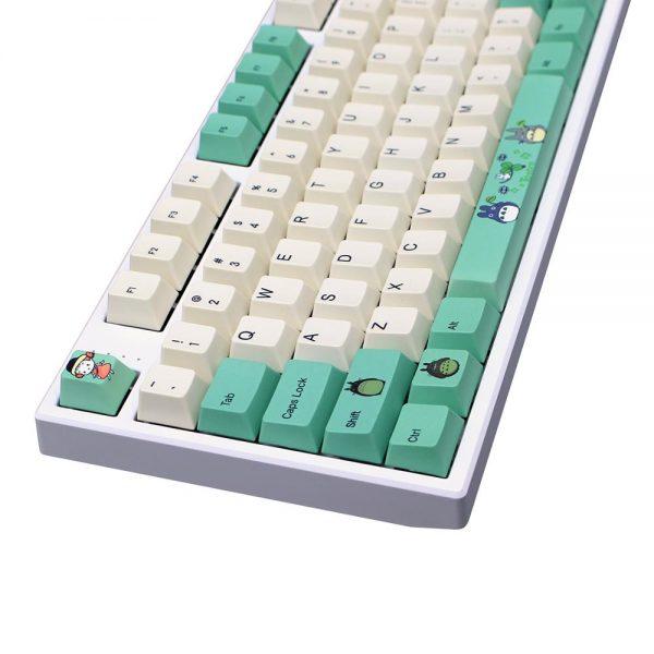 Totoro PBT keycap dye sublimated 108 130 keys mechanical keyboard cherry profile For Cherry Filcos Ikbc 1 - Anime Keyboard