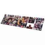 Anime Theme 108 Keycaps Sub Japanese For Mechanical Keyboard for GH60 GK61 GK64 84 87 104 108 Mechanical Keyboard Keycaps ONLY