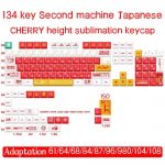 Anime Evangelion Theme 134 Keycaps For Mechanical Eva Unit 02 Keyboard Cherry MX Switch Loose keycaps ONLY Sub Japanese English US