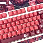 Anime Gundam Zaku Theme 108 Keycaps Set For Mechanical Keyboard Cherry MX Switch OEM Profile Sub Japanese