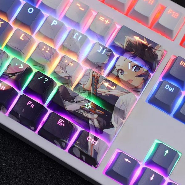 Anime Theme 108 Keycaps Sub Japanese For Mechanical Keyboard for GH60 GK61 GK64 84 87 104 108 Mechanical Keyboard Keycaps ONLY