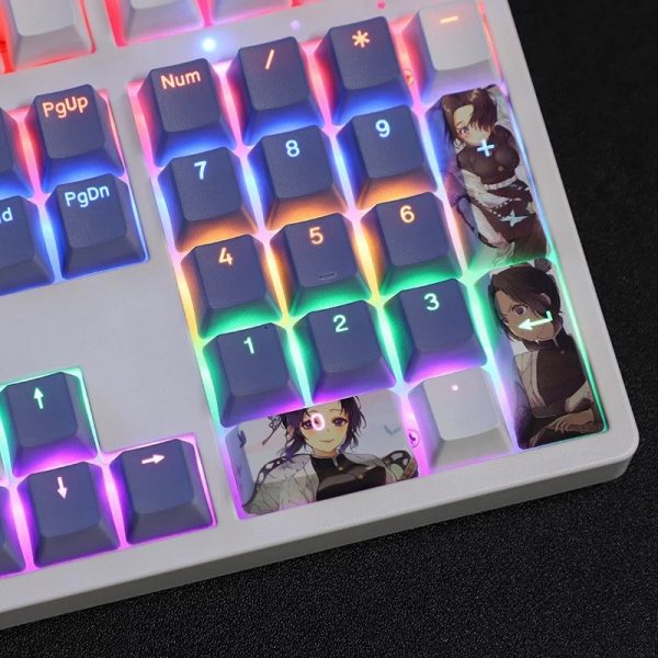 Anime Theme 108 Keycaps Sub Japanese For Mechanical Keyboard for GH60 GK61 GK64 84 87 104 108 Mechanical Keyboard Keycaps ONLY