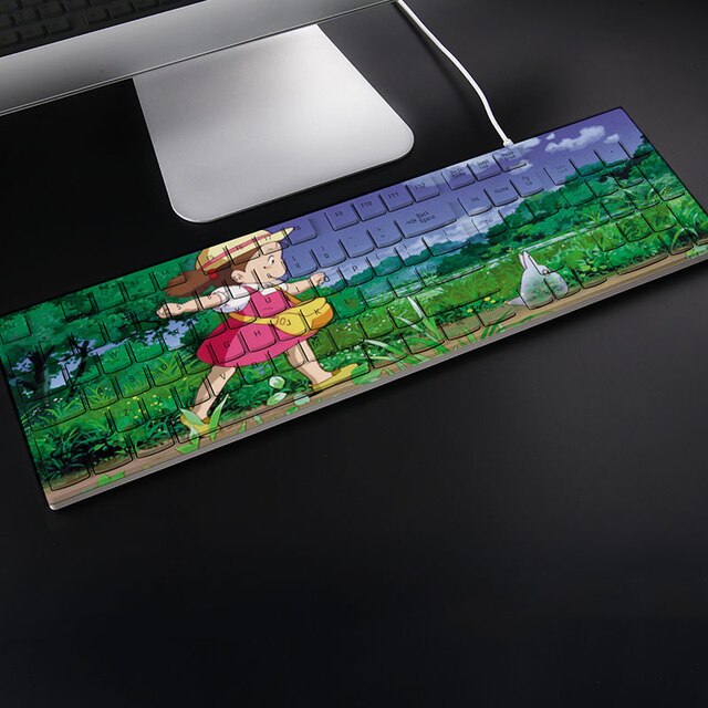 104 Keys Gaming Keyboard Totoro Anime Keyboards Custom USB Wired Cute Keyboard Kawaii Office Laptop Computer 1.jpg 640x640 1 - Anime Keyboard