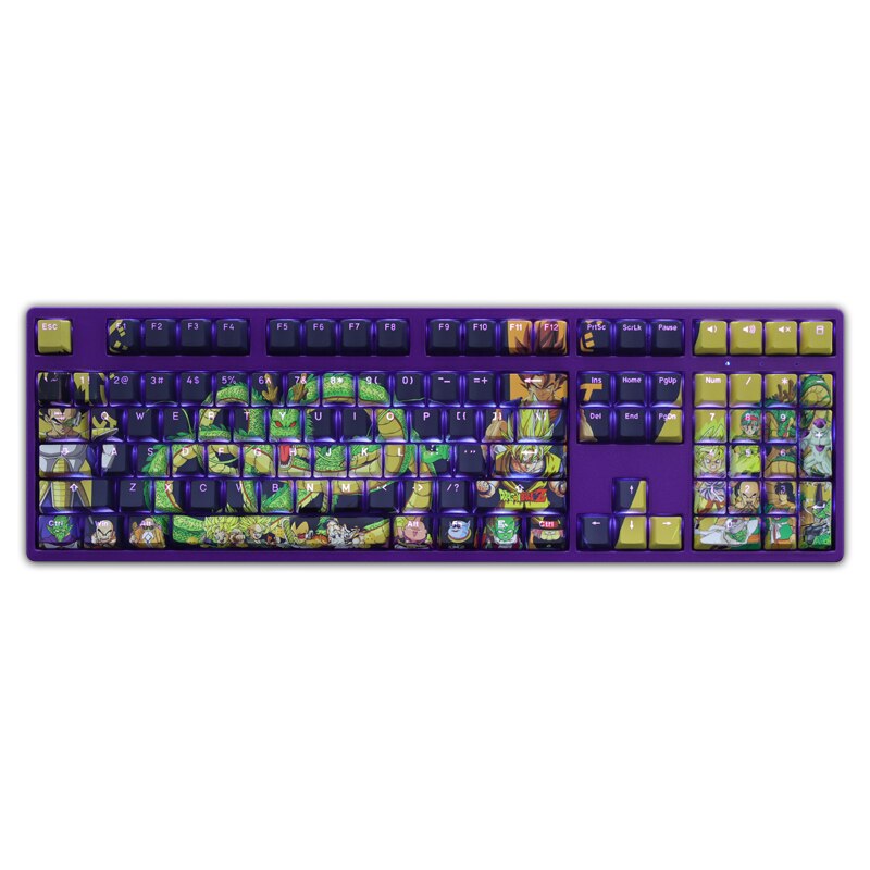 108 Keys Japanese Anime Keycaps OEM Profile PBT Dye Sublimation Mechanical Keyboard Backlight Keycaps For MX 5 - Anime Keyboard