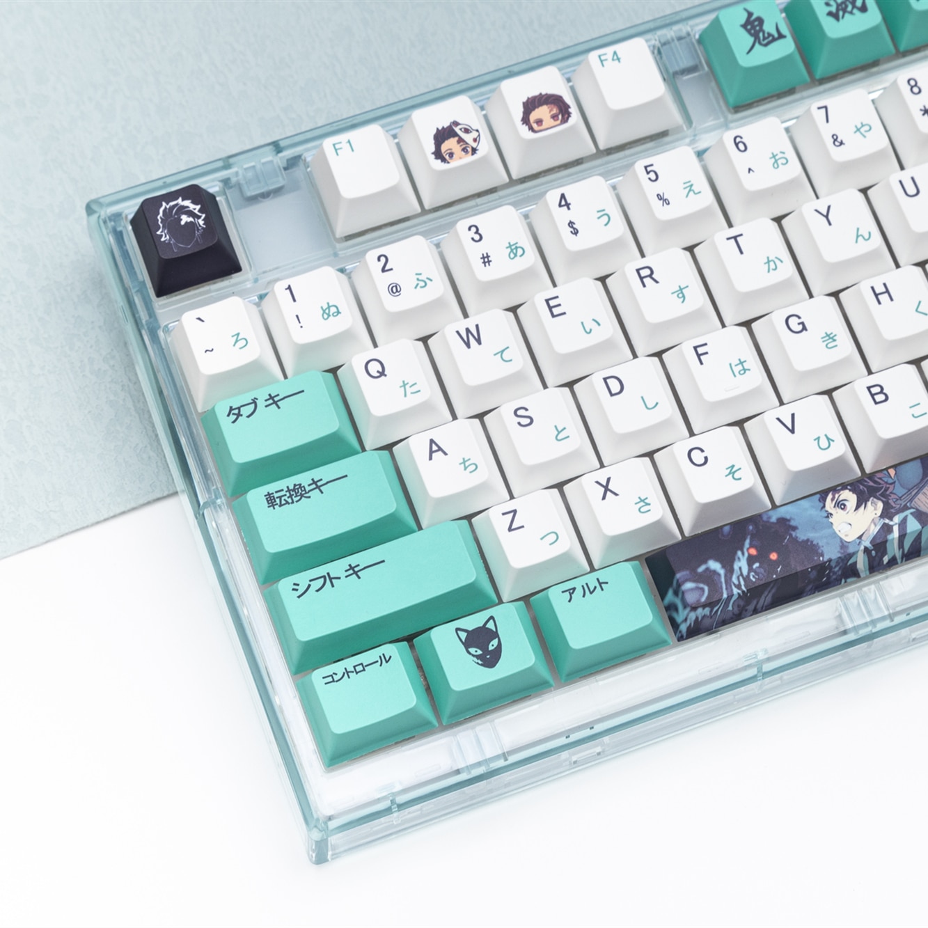 Demon Slayer Keycap Set for DIY Mechanical Gaming Keyboard 5 Sided Dye Sublimation Pbt Cherry Profile - Anime Keyboard