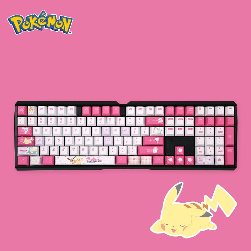 Pokemon Pikachu Gengar Eevee Anime Mechanical Keyboard Cartoon Anime Wired Usb 109 Keys Gamer Keyboard for 3 - Anime Keyboard